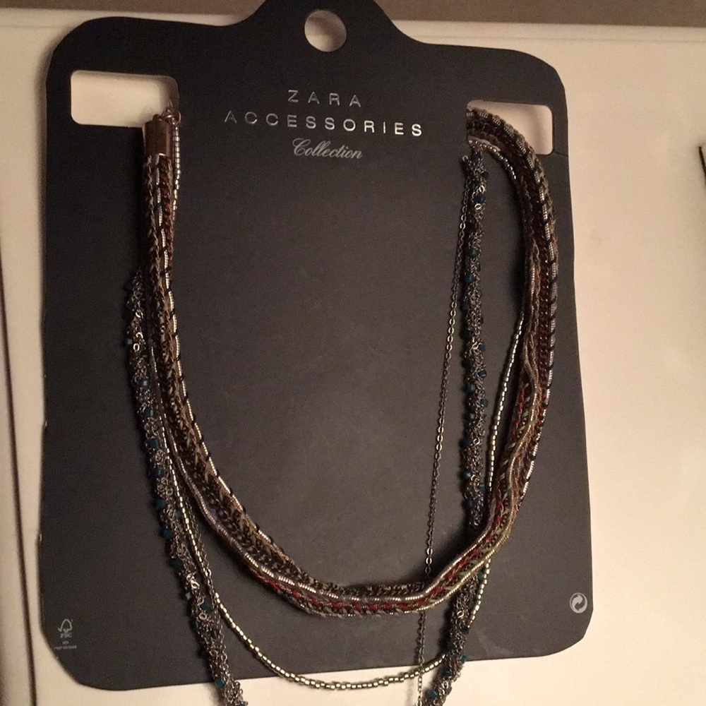 Zara collection layered necklace